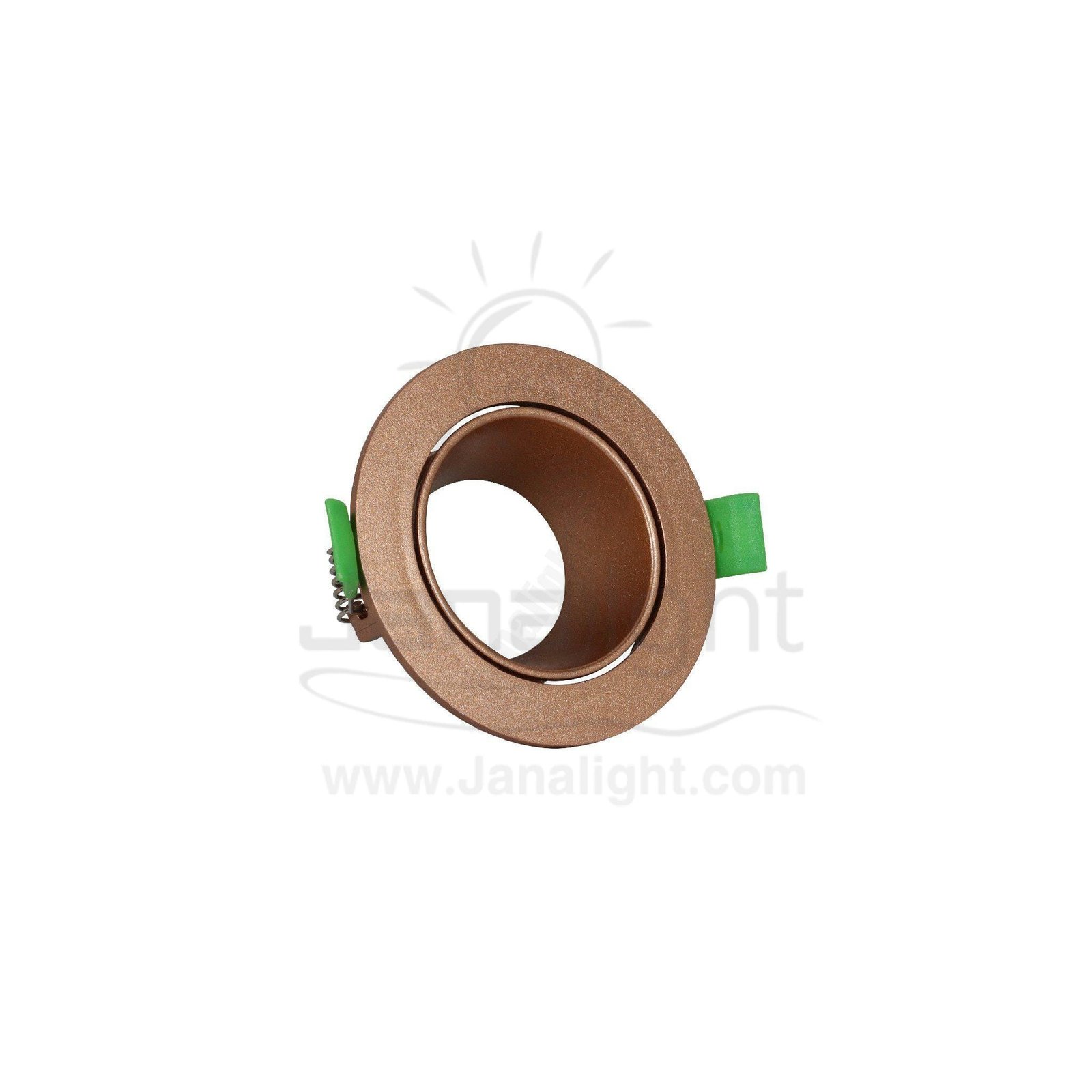 سبوت لايت فارغ متحرك مدور بلاستك روز جولد جنى لايت JN402 single round rose gold Spotlight frame